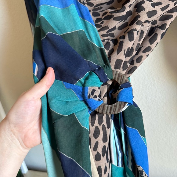 Anthropologie Hutch Mixed Print Wrap Top - Picture 9 of 16